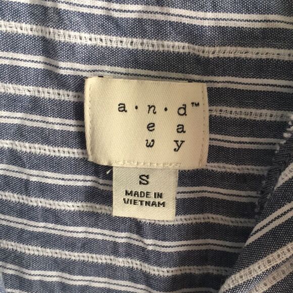 A New Day striped button up size small - Picture 3 of 7